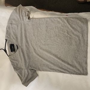 Basic Essentials Grey V Neck T-Shirt
